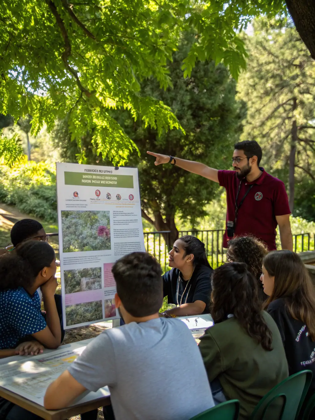 A group of community members participating in a workshop on the riverbank, learning about sustainable fishing practices and aquatic ecosystem protection.